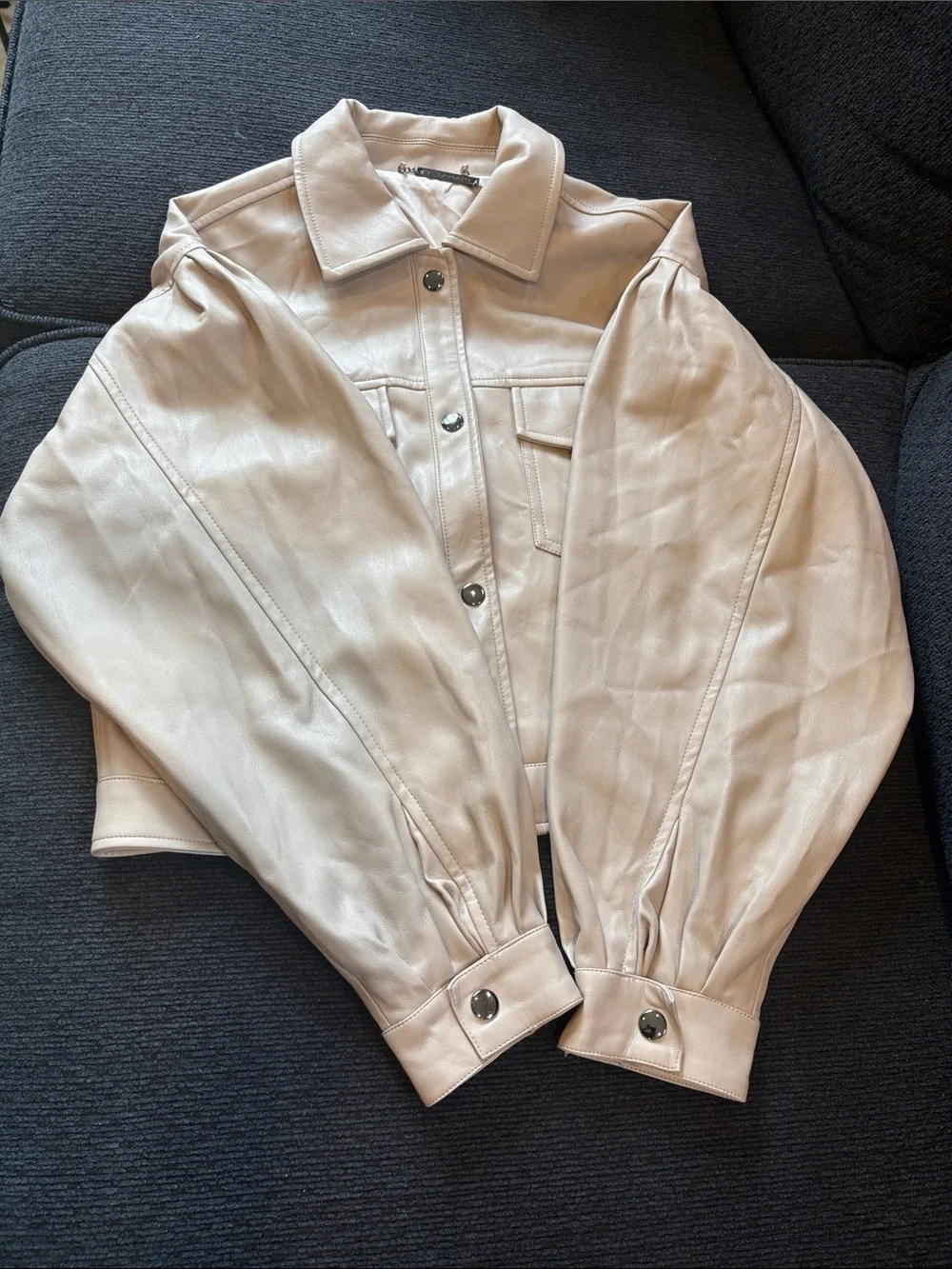 T Tahari cropped faux